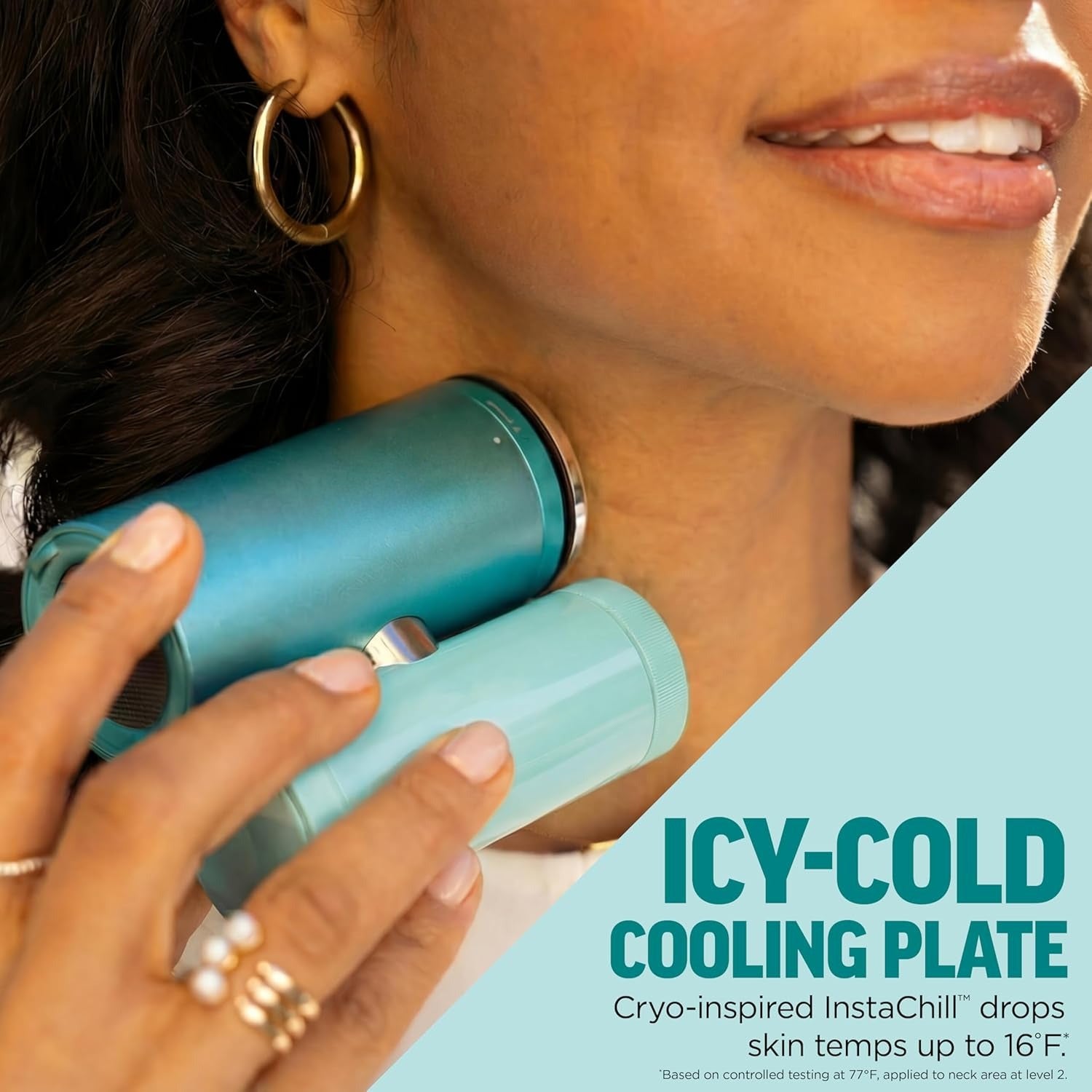 The Only 3-in-1 Personal Cooler: InstaChill Plate + Mist + Fan, 10 Speeds, Wearable (Carbon)