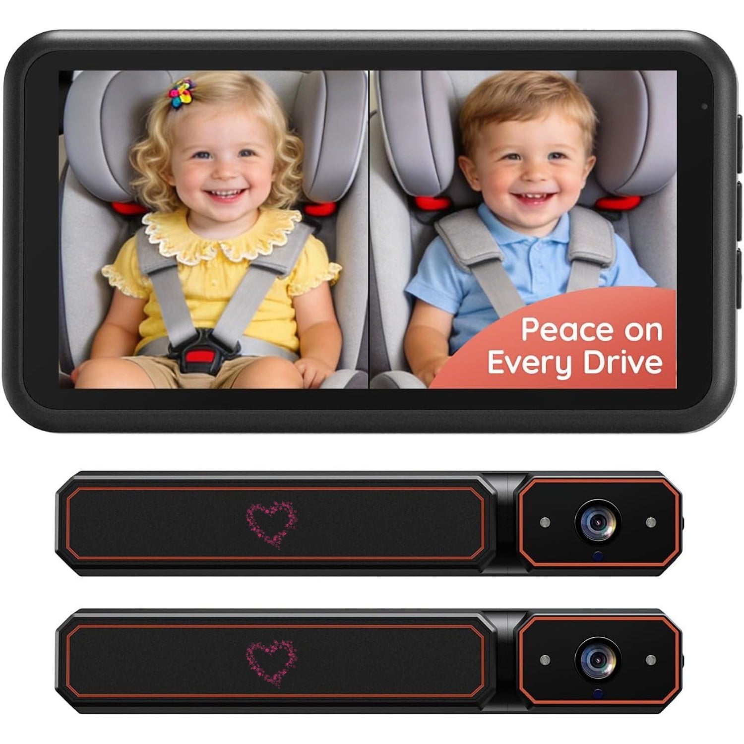 Wireless Dual Car Camera Baby Monitor