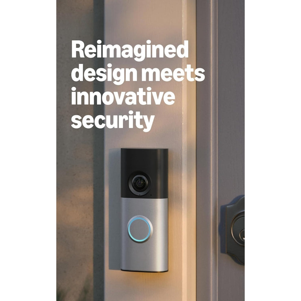 Wired Doorbell Plus – 2K Night Vision Zoom Doorbell (Nickel Silver)